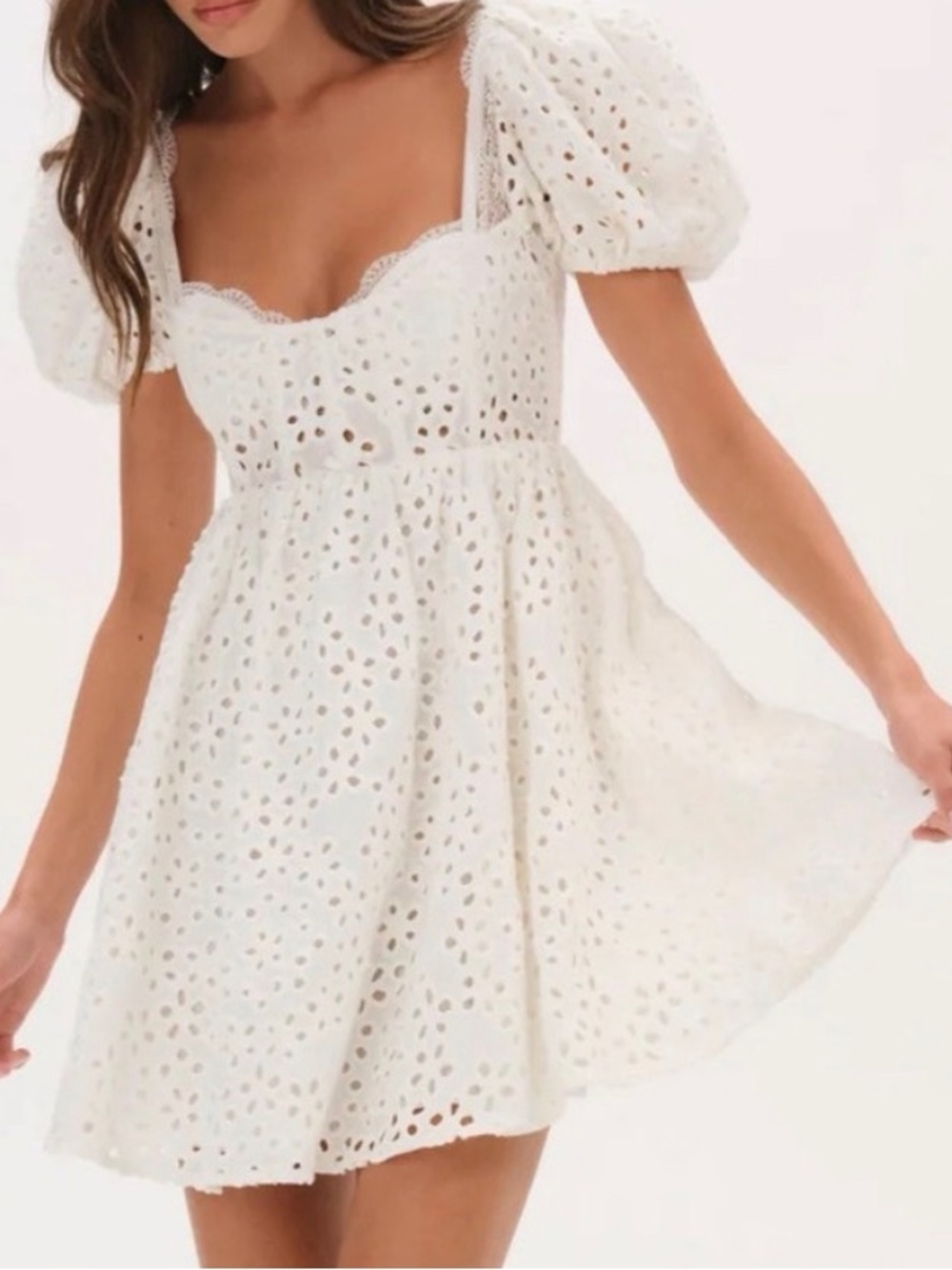 For love and lemons Becca mini dress XXS white